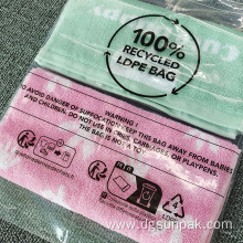 clear recycled clothing poly bags clear grs polybag
